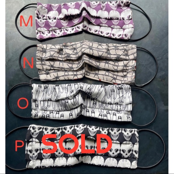 Handmade silk charmuese masks from Thomas Wylde fabrics - Picture 3 of 5